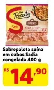 Mercado Extra Sobrepaleta suina em cubosSadia 400g oferta
