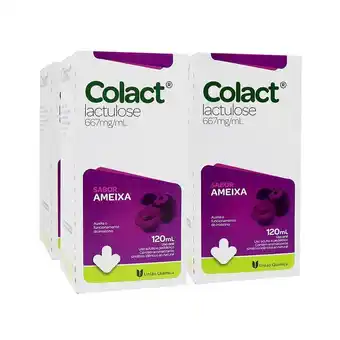 Drogaria Santa Marta Colact xarope sabor ameixa de 120ml oferta especial com 4 unidades oferta