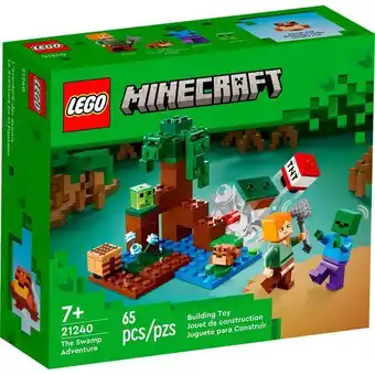 Lego minecraft aventura no pantano 21240 65pcs