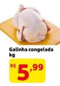 Mercado Extra Galinha congelada 1kg oferta