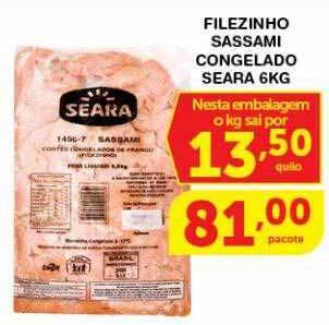 Roldão Filezinho sassami congelado seara oferta