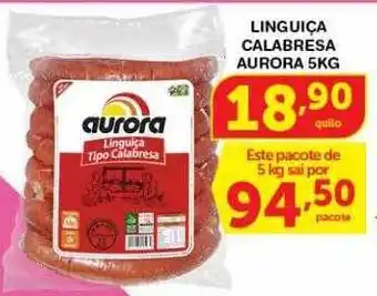 Roldão Linguiça calabresa aurora oferta