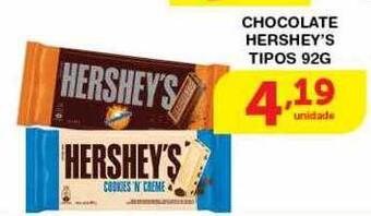 Roldão Chocolate hershey's tipos oferta