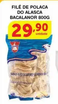 Roldão Filé de polaca do alasca bacalanor oferta