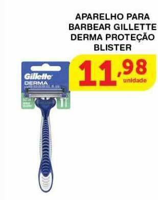 Aparelho para barbear gillette derma proteção blister