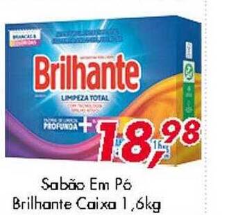 Sabão em pó brilhante caixa