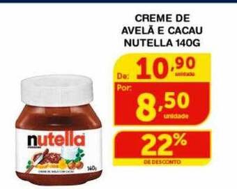 Roldão Creme de avelã e cacau nutella oferta