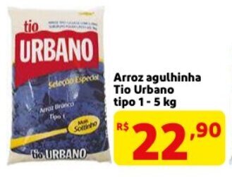Mercado Extra Arroz agulhinha Tio Urbano tipo 1 5kg oferta