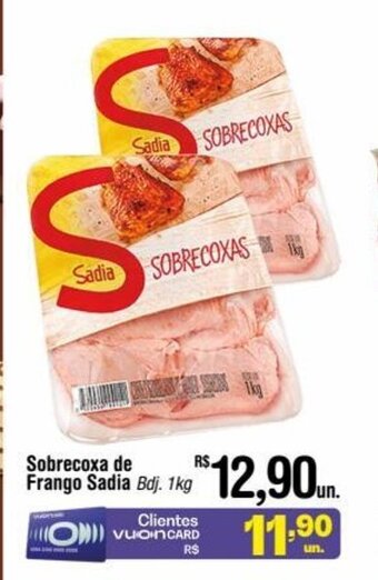 Fort Atacadista Sobrecoxa de Frango Sadia 1kg oferta