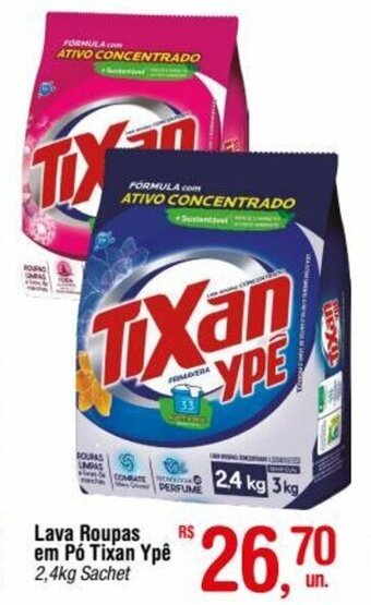 Fort Atacadista Lava roupas em pó Tixan Ypê 2.4kg oferta