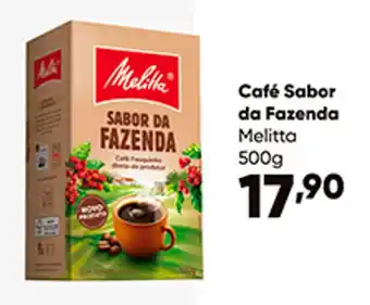Zaffari Café Sabor da Fazenda Melitta 500g oferta
