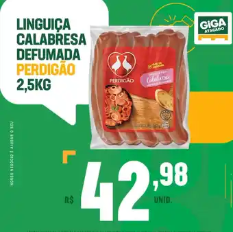 Giga Atacado Linguica Calabresa Defumada Perdigao 2.5kg oferta