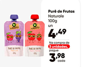 Zaffari Purê de Frutas Naturale 100g oferta