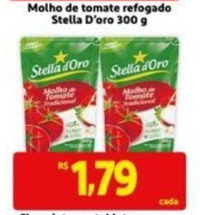 Extra Supermercado Molho de Tomate Refogado Stella D'oro 300g oferta