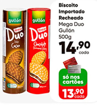Biscoito Importado Recheado Mega Duo Gullón 500g