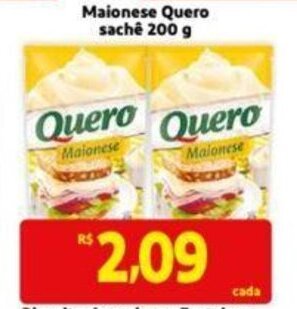 Extra Supermercado Maionese Quero Sachê 200g oferta
