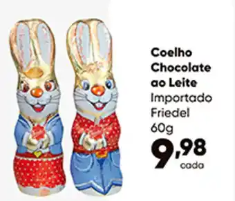 Zaffari Coelho Chocolate ao Leite Importado Friedel 60g oferta