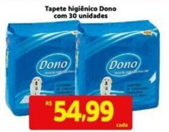 Extra Supermercado Tapete Higiênico Dono com 30 unidades oferta