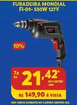 Furadeira Mondial FI-09-550W 127V