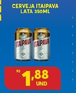 Atacadão Centro Sul Cerveja Itaipava lata 350ml oferta
