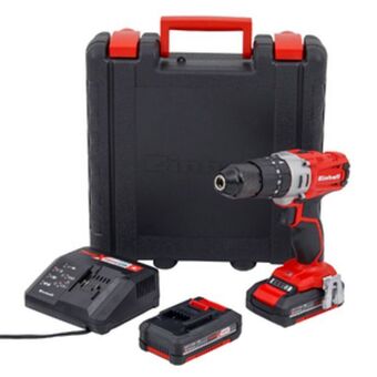Leroy Merlin Furadeira e parafusadeira de impacto a bateria einhell com maleta, carregador e 2 baterias 18v 1/2" e-cd 18/2 li-i 2b oferta