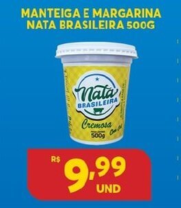 Manteiga e Margarina Nata Brasileira 500g