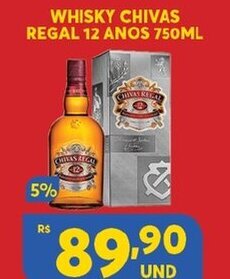 Whisky Chivas Regal 12 Anos 750ml