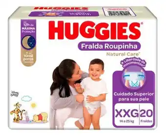 Supermercados Mateus Fralda descartável roupinha natural care tamanho xxg huggies 20x oferta