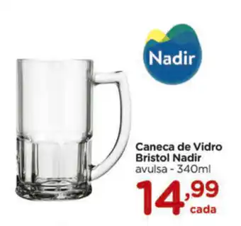 Carrefour Caneca de Vidro Bristol Nadir 340ml oferta