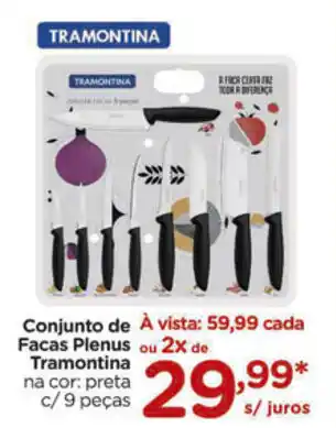 Carrefour Conjunto de Facas Plenus Tramontina oferta