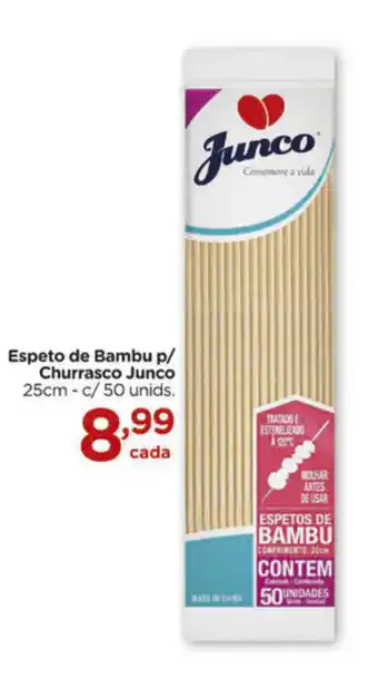 Carrefour Espeto de Bambu p/ Churrasco Junco 25cm c/50 unids. oferta