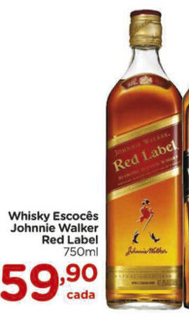 Carrefour Whisky Escoces Johnnie Walker Red Label 750ml oferta