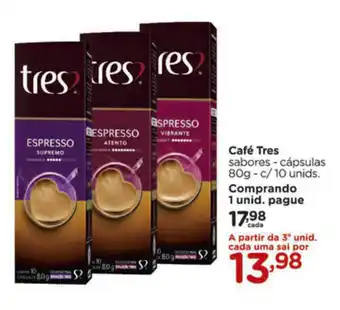 Carrefour Cafe Tres 80g c/10 unids. oferta
