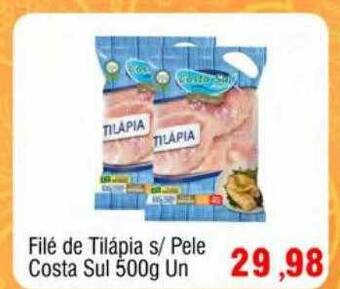 Spani Atacadista Filé de tilápia s pele costa sul oferta