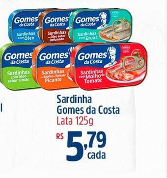 Quartetto Supermercados Sardinha gomes da costa oferta