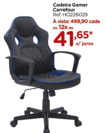 Carrefour Cadeira Gamer Carrefour oferta