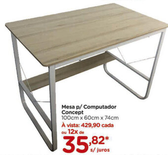 Carrefour Mesa p/ Computador Concept oferta