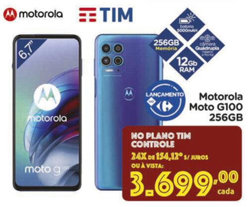 Motorola Moto G100 256GB oferta na Carrefour