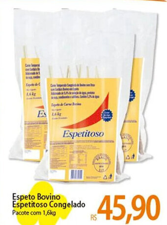 Atacadão Espeto Bovino Espetitoso Congelado 1.6kg oferta