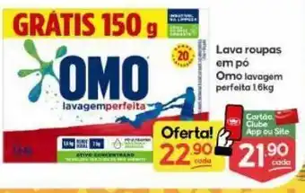 Supermercados Princesa Lava roupas omo 1,6kg oferta