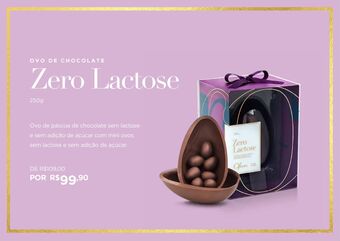 Ovo de chocolate zero lactose 250g