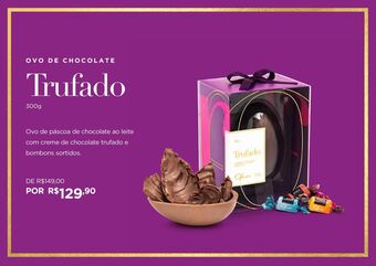 Ofner Ovo de chocolate trufado 300g oferta