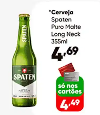 Zaffari Cerveja Spaten Puro Malte long neck 355ml oferta