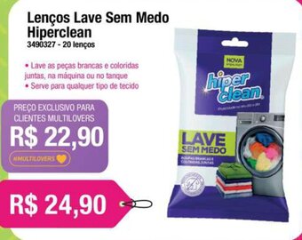 Multicoisas Lenços Lave sem Medo Hiperclean oferta