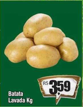 Rede Plus Supermercados Batata lavada kg oferta