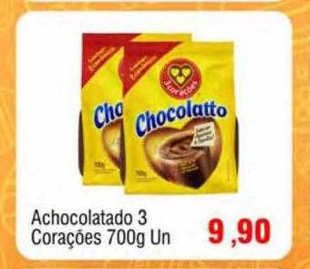 Spani Atacadista Achocolatado 3 corações oferta
