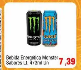 Spani Atacadista Bebida energética monster sabores lt. oferta