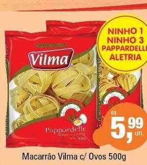 Supermercados Alvorada Macarrão vilma c ovos oferta