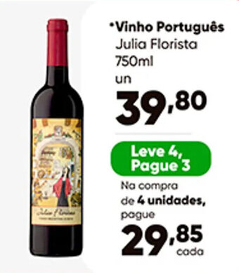 Zaffari Vinho Português Julia Florista 750ml oferta