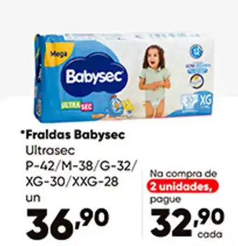 Fraldas Babysec Ultrasec